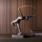 Gymnastik Tänzer aus Bronze auf Sockel