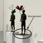 Bronzeskulptur "Thoughts 2 - The Flower" von Raffaella Benetti