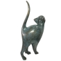Stehende abstrakte Katze aus Bronze 