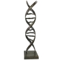 Bronzeskulptur DNA Strang mit Signatur 