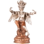 Garuda-Figur, versilbert und verkupfert - 21cm