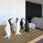 keramik Pinguin Figuren von Guy Busyne