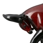 Skulptur "Schwarz-Roter Stier" aus Glas
