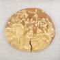 Wandobjekt "Gold-Scheibe"