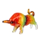 Skulptur "Bunter Stier" aus Glas