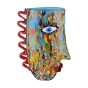 Skulptur "Gesichtsvase - Froozen" aus Glas