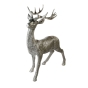 Hirsch in silber mit antikfinish
