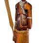 Holzskulpturen "Massai Krieger mit Frau", handgeschnitzt