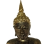 Nahansicht der Abhaya-Mudra Buddhafigur aus Holz 113cm