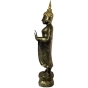 Seitenansicht der Abhaya-Mudra Buddhafigur aus Holz 113cm