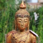 Varada-Mudra Buddhafigur - Holz - 110cm