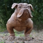 Holzskulptur "Englische Bulldogge" handgeschnitzt