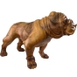 Seitenansicht der Holzfigur "Englische Bulldogge"