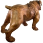 Rückansicht der Holzfigur "Englische Bulldogge"