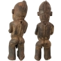 Holzskulpturen "Afrikanisches Figurenpaar"