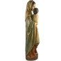 Holzskulptur "Madonna mit Jesuskind im Arm"