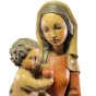 Holzskulptur "Madonna mit Jesuskind im Arm"