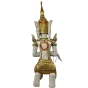 Rückansicht der Holzfigur "Tempelwächter aus Thailand"