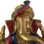 Sitzender Ganesha aus Messing - Einzelstück - 42cm