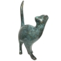 Bronzefigur abstrakte Katze 