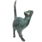 Bronzefigur abstrakte Katze