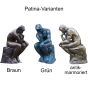 Bronzeskulptur "Der Denker" von Auguste Rodin, antik patiniert