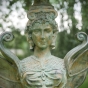Bronzeskulptur "Griechische Sphinx" als Wasserspeier