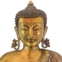 Sitzender Buddha aus Messing - 47cm