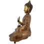 Sitzender Buddha aus Messing - 47cm