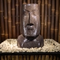 Steinguss Moai-Kopf als Wasserspiel - Komplettset, 66cm