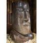 Steinguss Moai-Kopf als Wasserspiel - Komplettset, 100cm
