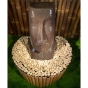 Steinguss Moai-Kopf als Wasserspiel - Komplettset, 66cm