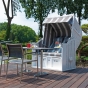 Sonnenpartner Gartenstrandkorb "Classic" 2,5-Sitzer Halbliegemodell