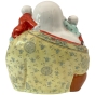 Porzellanskulptur "Happy Buddha mit 5 Kindern"