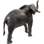 Stehender Elefant mit brauner Patina 