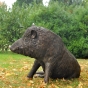 Wildschwein aus Bronze von Rottenecker