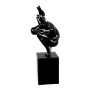 Skulptur "Kliffspringer in schwarz" groß