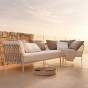 Solpuri Caro 2 Sitzer-Loungesofa links inkl. Polster