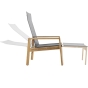 Solpuri Safari Teak Deck Chair, inkl. Hocker