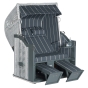 Sonnenpartner Gartenstrandkorb "Classic" 2-Sitzer, Stoff-Nr.46, Halbliegemodell