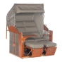 Sonnenpartner Gartenstrandkorb "Classic" 2-Sitzer, zora bajo, Liegemodell