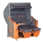 Sonnenpartner Gartenstrandkorb "Classic" 2-Sitzer XL, Stoff-Nr.190, Halbliegemodell