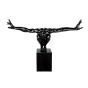 Skulptur "Kliffspringer in schwarz"
