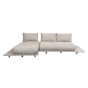 Cane-line Sticks Platform Sofa mit Chaiselongue, Alu