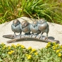 Edition Strassacker Bronzeskulptur "Kükenquartett"