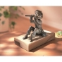 Bronzeskulptur "Flötenspieler Toni - Mini" als Wasserspeier