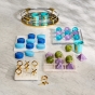 Jonathan Adler Tic-Tac-Toe Set "Como“, Lila & Grün