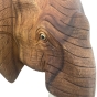 Wandobjekt "Elefantenkopf" aus Akazienholz