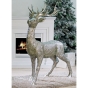 Rentier in silber als Weihnachtsdekoration