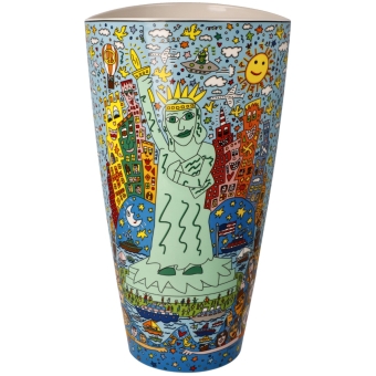 Goebel Vase "The Big Apple Is Big On Liberty" von James Rizzi
